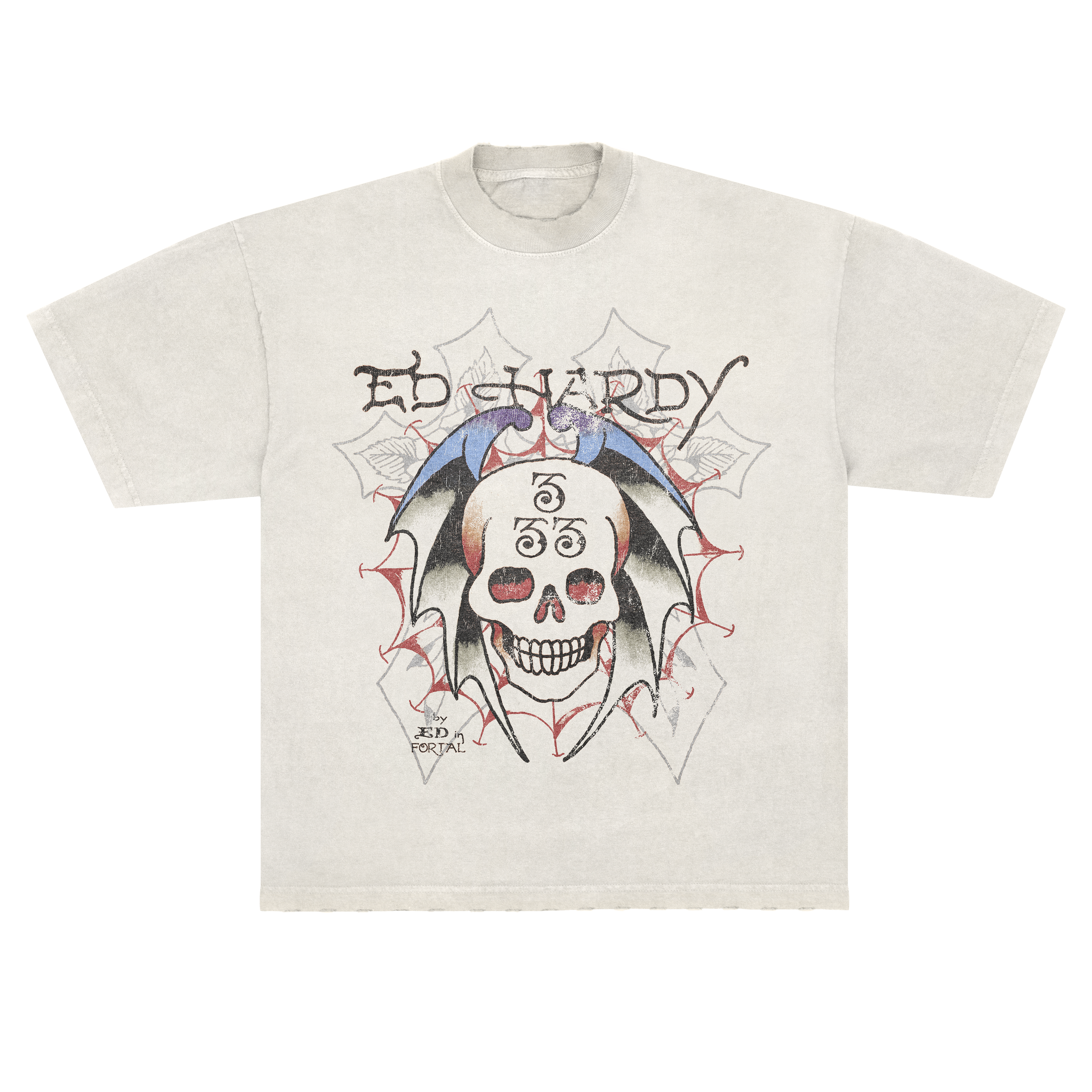 Ed Hardy x Matuê "Bat Skull" Camiseta